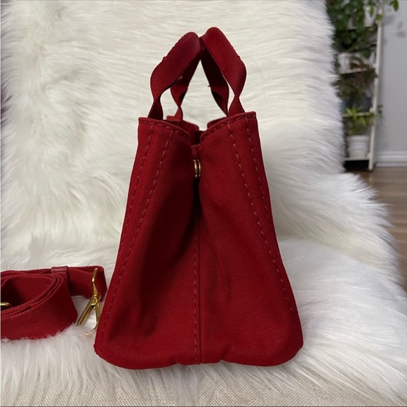Prada Canapa canvas handbag with Shoulder strap - Picture 5 of 9